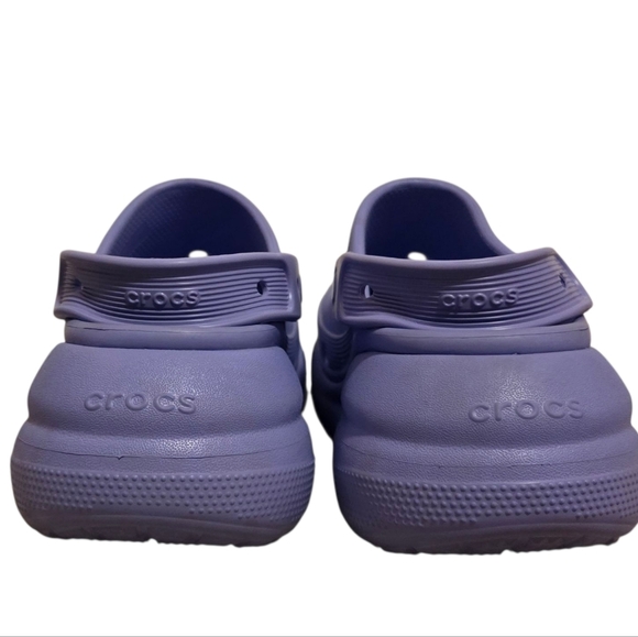 Crocs Classic Mega Crush Purple Slip On Rubber Platform Clog Women's Size 7 - Picture 6 of 8